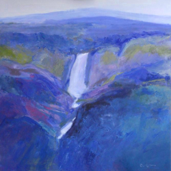 Waterfall   2011   Acrylic on canvas   92 x 92 cm   SGD7,000
