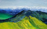 Mountains 220211   2022   Acrylic on paper   20 x 12.5 cm   SGD2,00