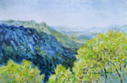 Trees and Mountains 22A   2022   Acrylic on paper   15 x 10 cm   SGD230
