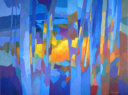 Trees in Landscape   2014   Acrylic on canvas   102 x 76 cm   SGD10,000